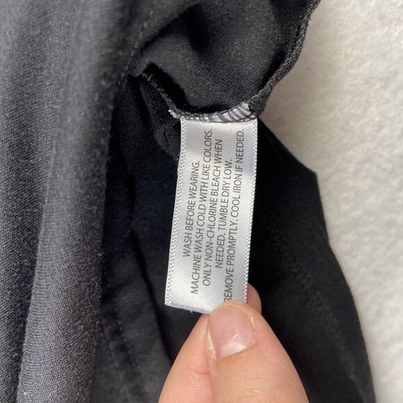 Cuddl Duds Shirt Womens Small Black All Nighter Camping Graphic Crew Neck Top - Picture 9 of 13